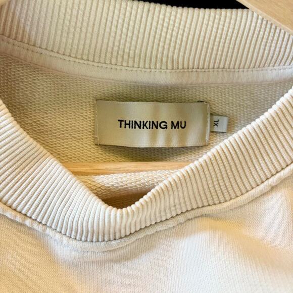 Thinking Mu Cream Abstract Shapes “Jimena” Crewneck Sweatshirt- XL, Slow Fashion - Picture 5 of 5